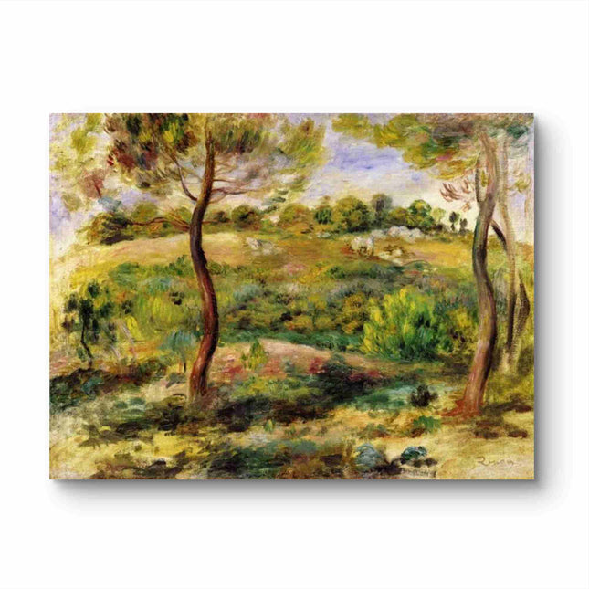 "Pierre-Auguste Renoir's 'Pine Tree Landscape' - Premium Hand-Painted Oil Painting Reproduction"