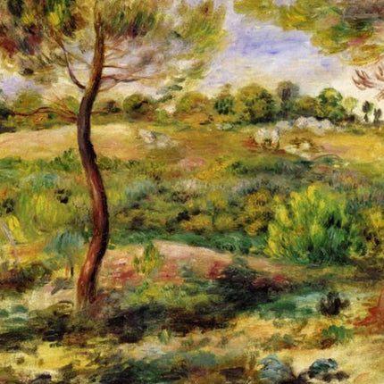 "Pierre-Auguste Renoir's 'Pine Tree Landscape' - Premium Hand-Painted Oil Painting Reproduction"
