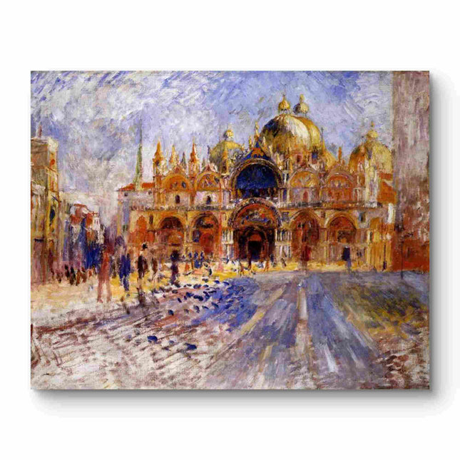 "Eugène Boudin's 'St. Mark's Basilica, Venice' – Hand-Painted Oil Painting Reproduction"