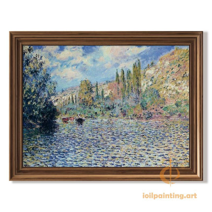 "Alfred Sisley's 'Tranquil Riverside' - Premium Hand-Painted Oil Reproduction on Canvas"