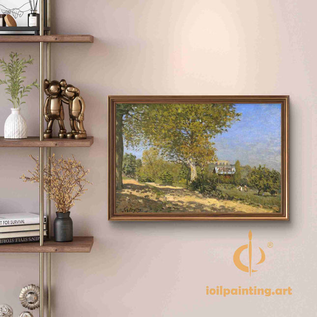 "John Constable's 'Autumn Country Lane' - Hand-Painted Landscape Oil Painting Reproduction"