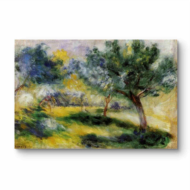 "Pierre-Auguste Renoir's 'Sunlit Grove' - Premium Hand-Painted Impressionist Oil Painting Reproduction"
