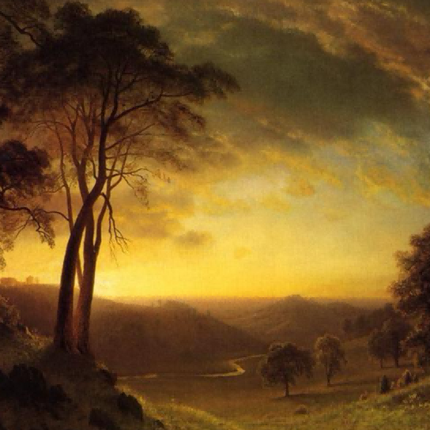 "John Constable's 'Golden Hour Pastoral' - Hand-Painted Landscape Oil Painting Reproduction"