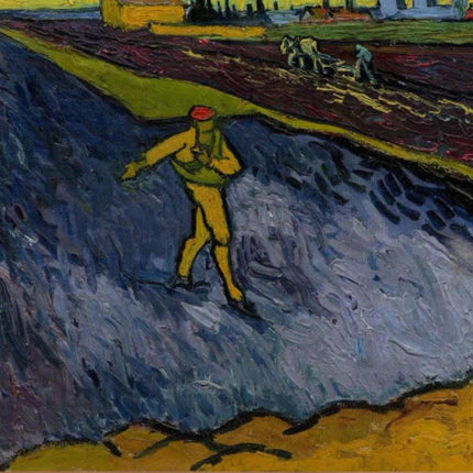 "Vincent van Gogh's 'The Sower' - Premium Hand-Painted Oil Reproduction on Canvas"