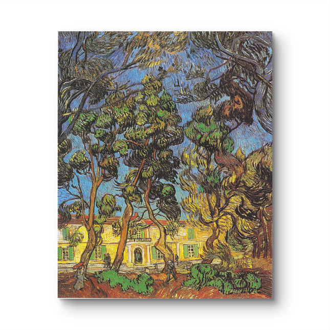 "Vincent van Gogh's 'Twisted Pines with Yellow Cottage' - Premium Hand-Painted Oil Reproduction on Canvas"