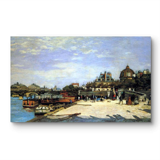 "Eugène Boudin's 'Quai du Louvre' - Premium Hand-Painted Impressionist Oil Painting Reproduction"