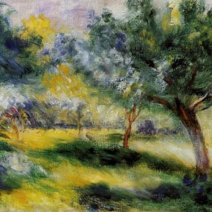 "Pierre-Auguste Renoir's 'Sunlit Grove' - Premium Hand-Painted Impressionist Oil Painting Reproduction"