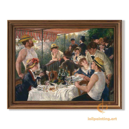 "Pierre-Auguste Renoir's 'Luncheon of the Boating Party' - Premium Hand-Painted Oil Reproduction on Canvas"