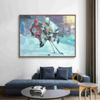 Stretch-Walnut Frame / 24*36inches