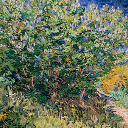 "Vincent van Gogh's 'Lilac Bush in Bloom' - Premium Hand-Painted Oil Reproduction on Canvas"