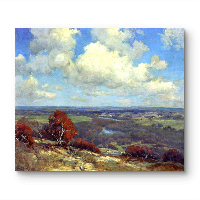 "Julian Onderdonk's 'Autumn Splendor in Texas Hill Country' - Premium Hand-Painted Oil Reproduction on Canvas"