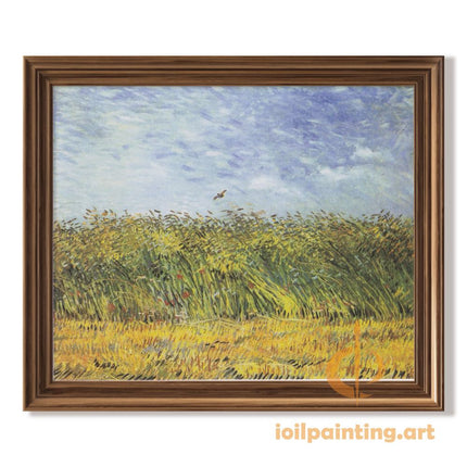"Vincent van Gogh's 'Golden Wheat Field with Flying Bird' - Premium Hand-Painted Oil Reproduction on Canvas"
