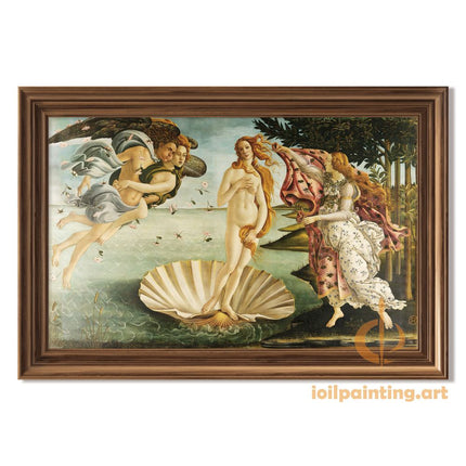"Sandro Botticelli's 'Celestial Embrace' - Hand-Painted Renaissance Oil Painting Reproduction"