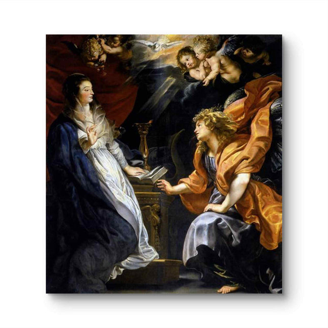 "Fra Angelico's 'The Annunciation' - Hand-Painted Renaissance Oil Painting Reproduction"