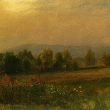 "John Constable's 'Golden Hour Pastoral' - Hand-Painted Landscape Oil Painting Reproduction"