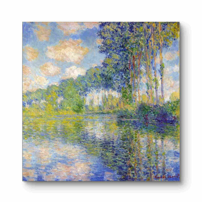 "Claude Monet's 'Autumn Reflections on the River' - Hand-Painted Oil Painting Reproduction"