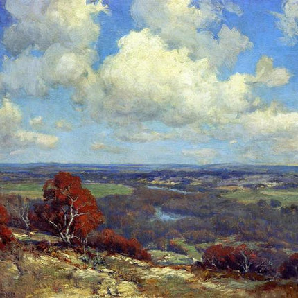 "Julian Onderdonk's 'Autumn Splendor in Texas Hill Country' - Premium Hand-Painted Oil Reproduction on Canvas"