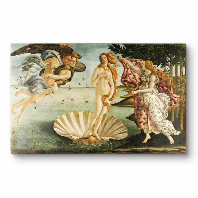 "Sandro Botticelli's 'Celestial Embrace' - Hand-Painted Renaissance Oil Painting Reproduction"
