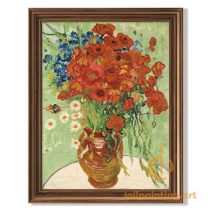 "Claude Monet's 'Vibrant Poppies and Wildflowers' - Premium Hand-Painted Oil Reproduction on Canvas"
