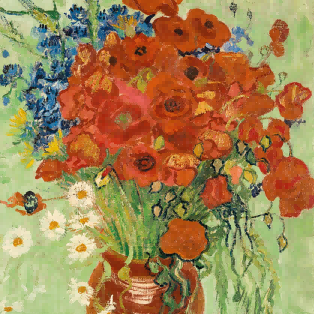 "Claude Monet's 'Vibrant Poppies and Wildflowers' - Premium Hand-Painted Oil Reproduction on Canvas"