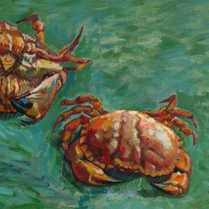 "Vincent van Gogh's 'Two Crabs' - Premium Hand-Painted Oil Reproduction on Canvas"