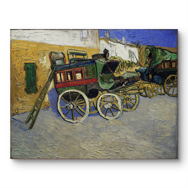 "Vincent van Gogh's 'The Tarascon Mail Coach' - Premium Hand-Painted Oil Reproduction on Canvas"