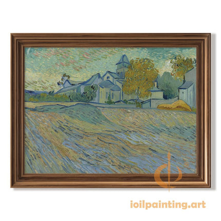 "Vincent van Gogh's 'Church at Auvers with Golden Tree' - Premium Hand-Painted Oil Reproduction on Canvas"