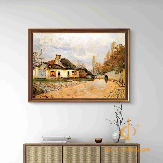 "Vincent van Gogh's 'Autumn Countryside Cottage' - Hand-Painted Oil Painting Reproduction"