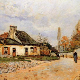 "Vincent van Gogh's 'Autumn Countryside Cottage' - Hand-Painted Oil Painting Reproduction"