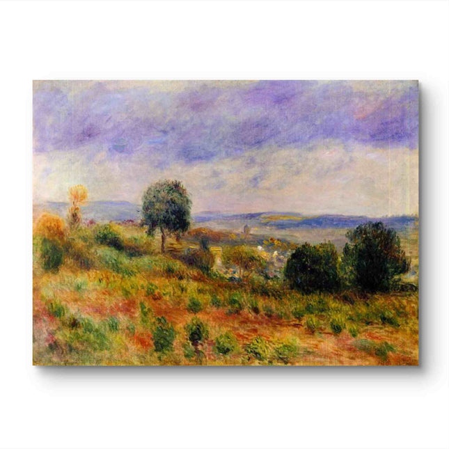 "Pierre-Auguste Renoir's 'Tranquil Countryside' Oil Painting Reproduction - Classic Rural Landscape with Majestic Tree"