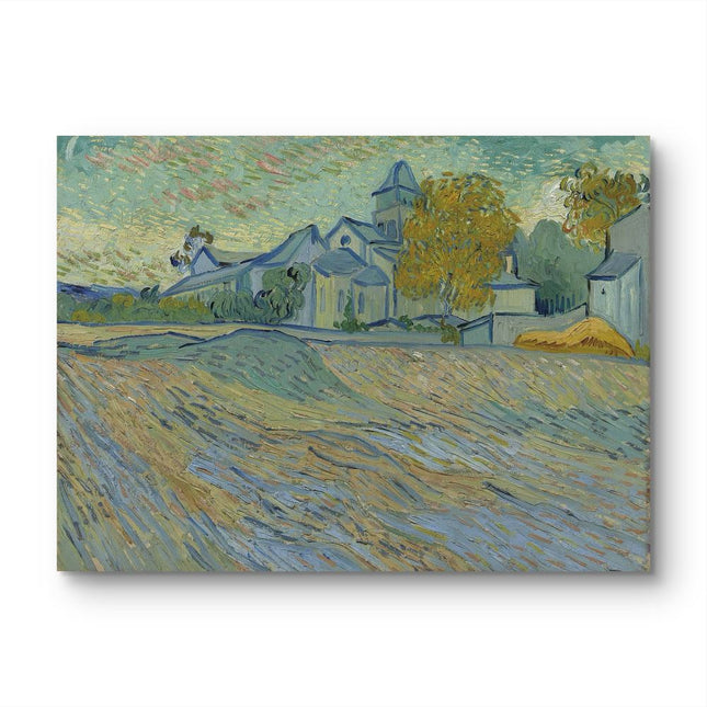 "Vincent van Gogh's 'Church at Auvers with Golden Tree' - Premium Hand-Painted Oil Reproduction on Canvas"