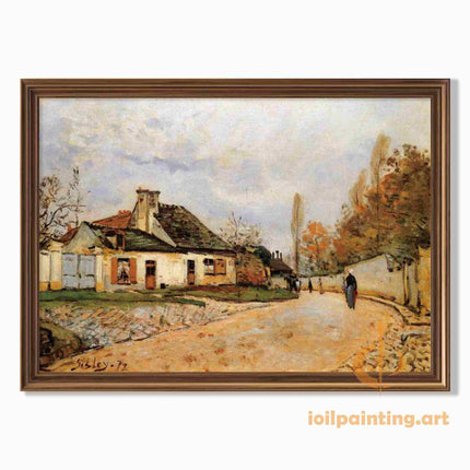 "Vincent van Gogh's 'Autumn Countryside Cottage' - Hand-Painted Oil Painting Reproduction"