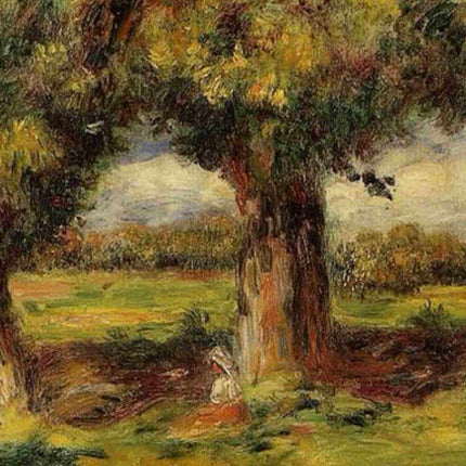 "Pierre-Auguste Renoir's 'Countryside Repose' - Premium Hand-Painted Oil Painting Reproduction"