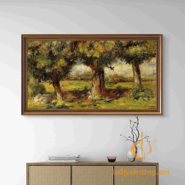 "Pierre-Auguste Renoir's 'Countryside Repose' - Premium Hand-Painted Oil Painting Reproduction"