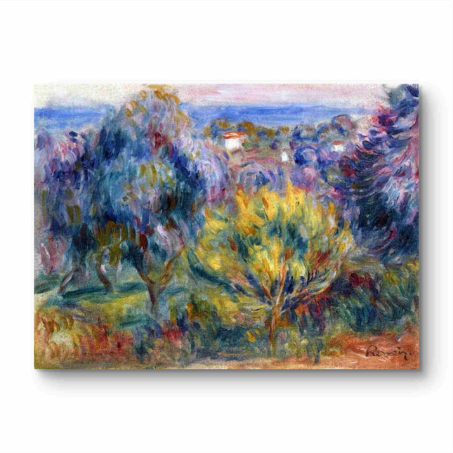 "Pierre-Auguste Renoir's 'Vibrant Countryside' - Premium Hand-Painted Oil Painting Reproduction"