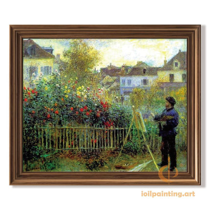 "Pierre-Auguste Renoir's 'The Painter in His Garden' - Premium Hand-Painted Oil Reproduction on Canvas"