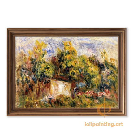 "Pierre-Auguste Renoir's 'Sunlit Forest Path' - Premium Hand-Painted Oil Painting Reproduction"