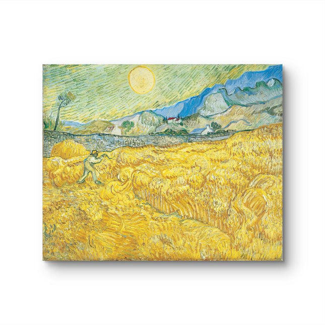 "Vincent van Gogh's 'The Reaper in Golden Wheatfield' - Premium Hand-Painted Oil Reproduction on Canvas"