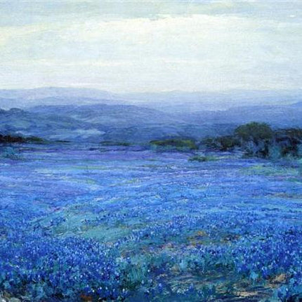 'Texas Bluebonnet Field' - Premium Hand-Painted Oil Reproduction on Canvas"