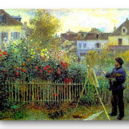 "Pierre-Auguste Renoir's 'The Painter in His Garden' - Premium Hand-Painted Oil Reproduction on Canvas"