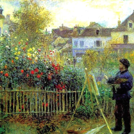 "Pierre-Auguste Renoir's 'The Painter in His Garden' - Premium Hand-Painted Oil Reproduction on Canvas"