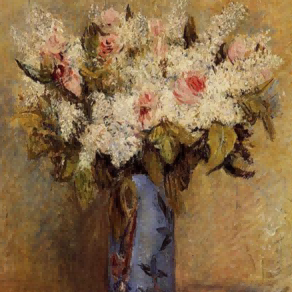 "Vincent van Gogh's 'Blue Vase with Mixed Flowers' - Hand-Painted Floral Still Life Oil Painting Reproduction"