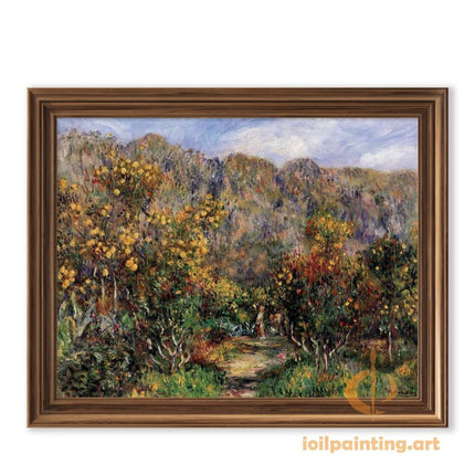"Pierre-Auguste Renoir's 'Autumn Pathway' - Premium Hand-Painted Oil Painting Reproduction"