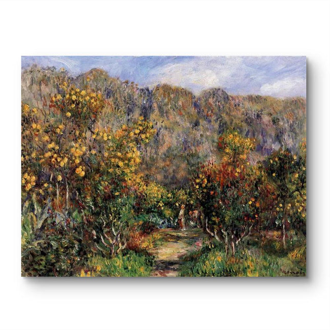 "Pierre-Auguste Renoir's 'Autumn Pathway' - Premium Hand-Painted Oil Painting Reproduction"