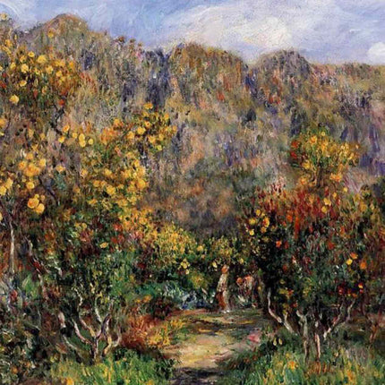 "Pierre-Auguste Renoir's 'Autumn Pathway' - Premium Hand-Painted Oil Painting Reproduction"