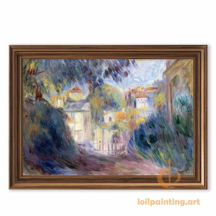 "Pierre-Auguste Renoir's 'Tranquil Village' - Premium Hand-Painted Oil Painting Reproduction"