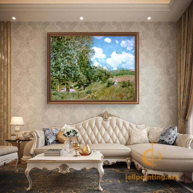 "John Constable's 'Countryside Serenity' - Hand-Painted Landscape Oil Painting Reproduction"