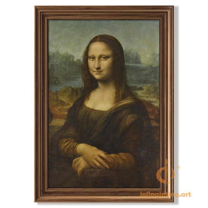 "Leonardo da Vinci's 'Mona Lisa' - Premium Hand-Painted Oil Reproduction on Canvas"
