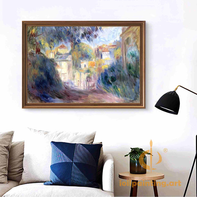 "Pierre-Auguste Renoir's 'Tranquil Village' - Premium Hand-Painted Oil Painting Reproduction"
