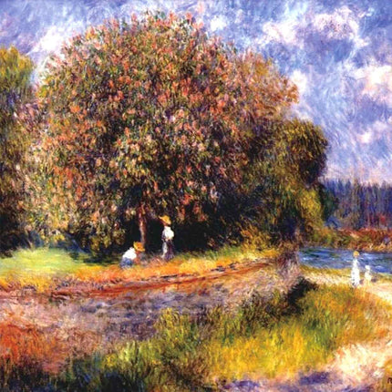 "Claude Monet Inspired 'Autumn Countryside Serenity' - Premium Hand-Painted Oil Reproduction on Canvas"
